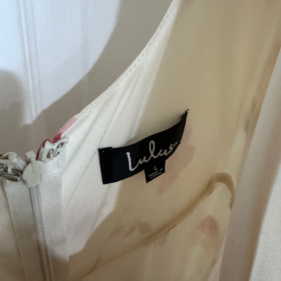 Gift of Love Cream Floral Print Short Sleeve Maxi Dress - Picture 7 of 8